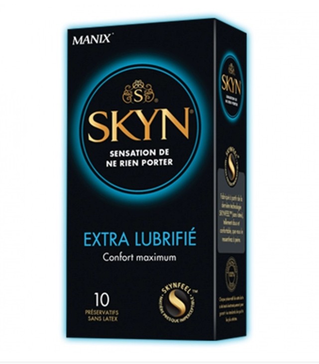 Manix Skyn Extra Lubrifié 10 Préservatifs Sans Latex
